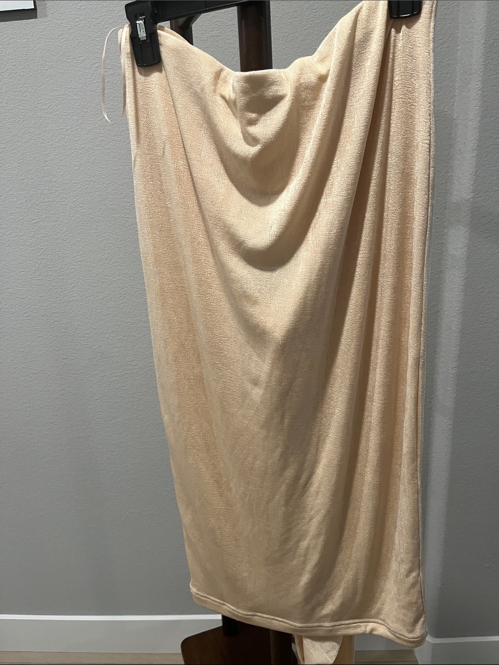 JLUXLABEL Cream Midi Skirt